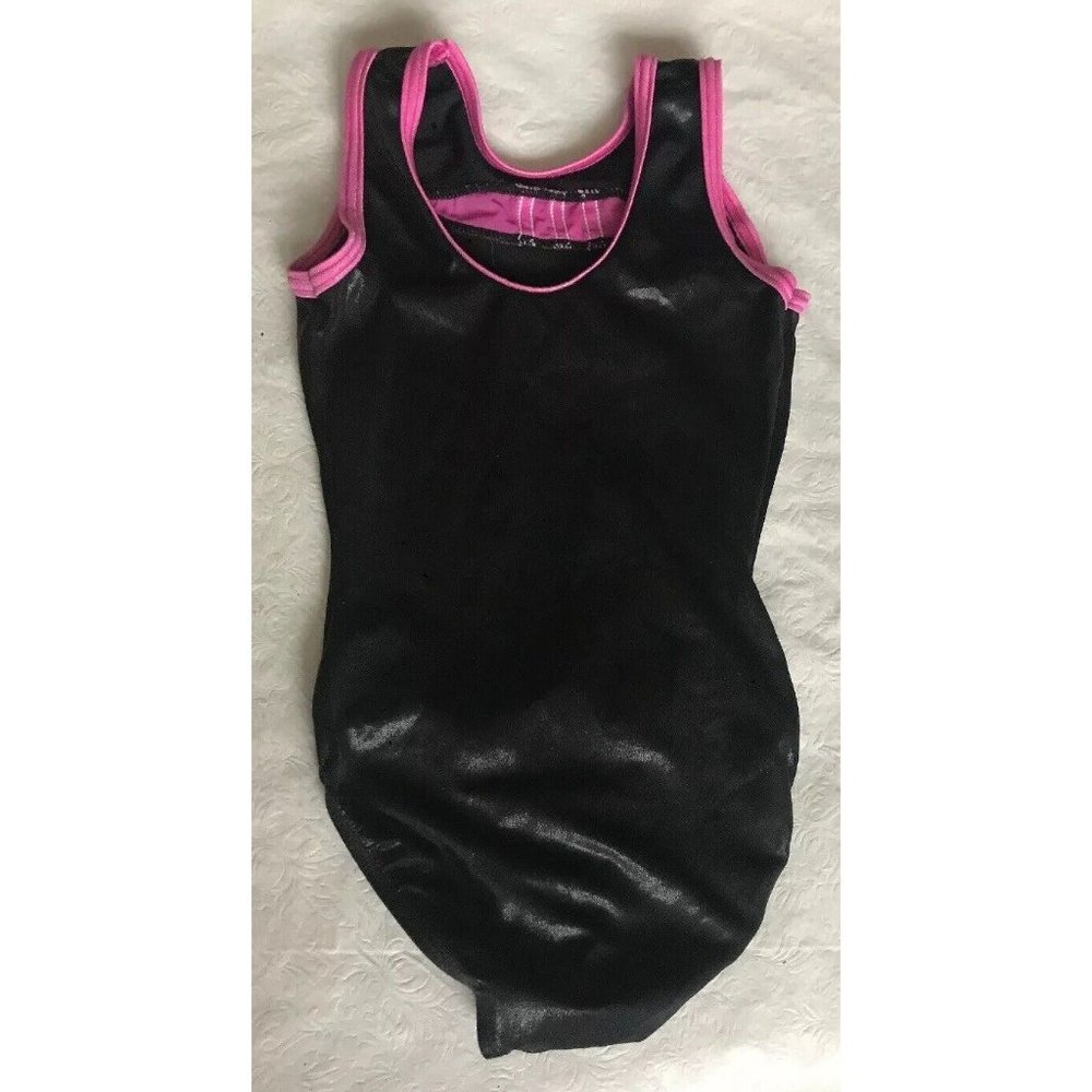Adidas Multicolor Pink Leotard Unitard Gymnastics Dance Kids M/L - Picture 5 of 6